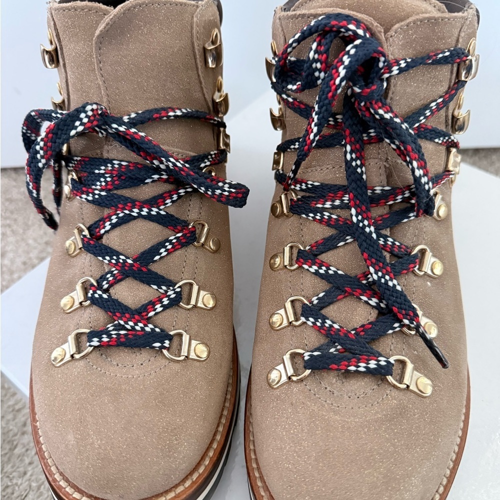Moncler Blanche Winter Boots Vibram - Tan Shimmer - Picture 4 of 6